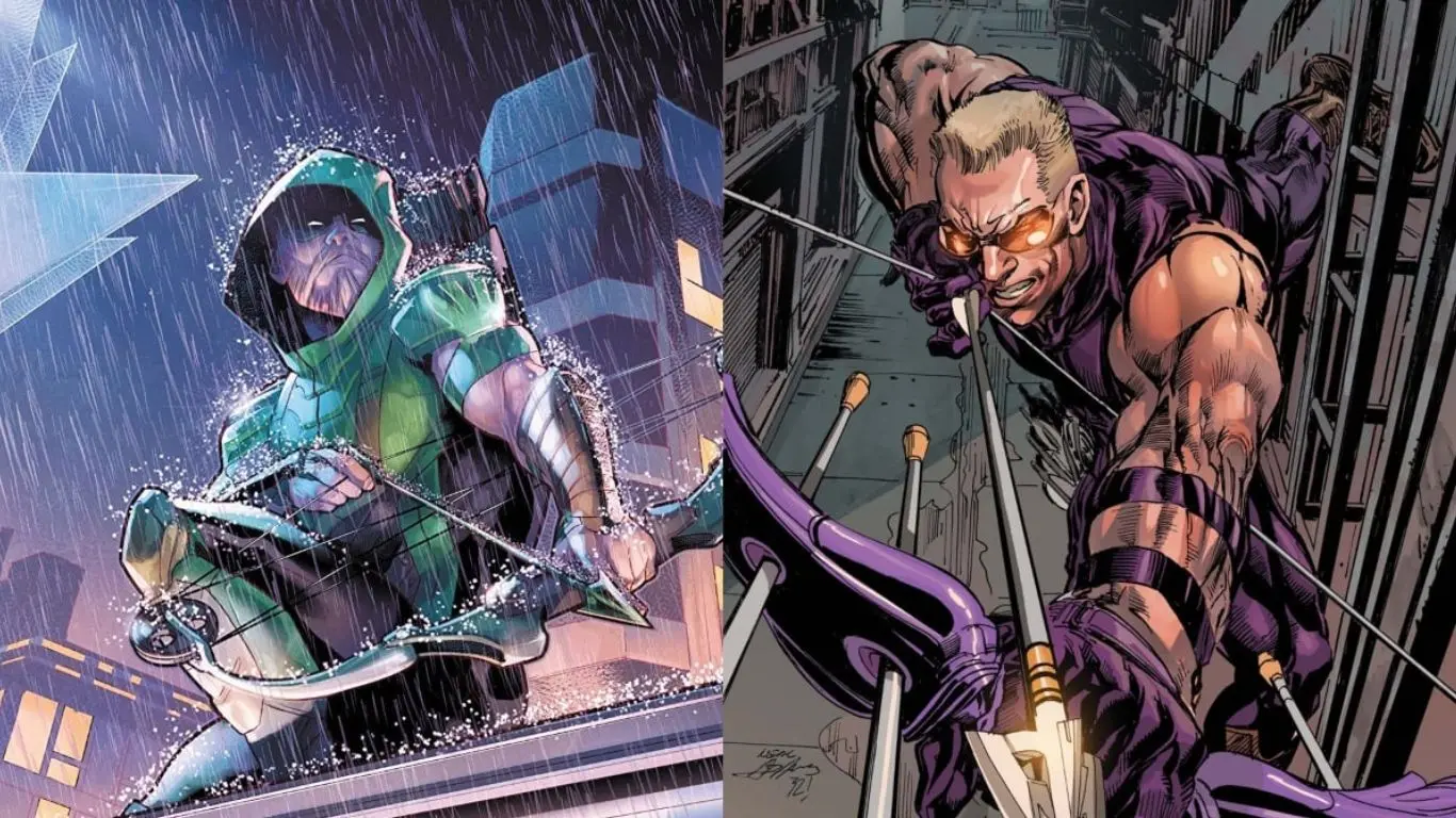 Hawkeye (Marvel) and Green Arrow (DC) - The Archers of Justice
