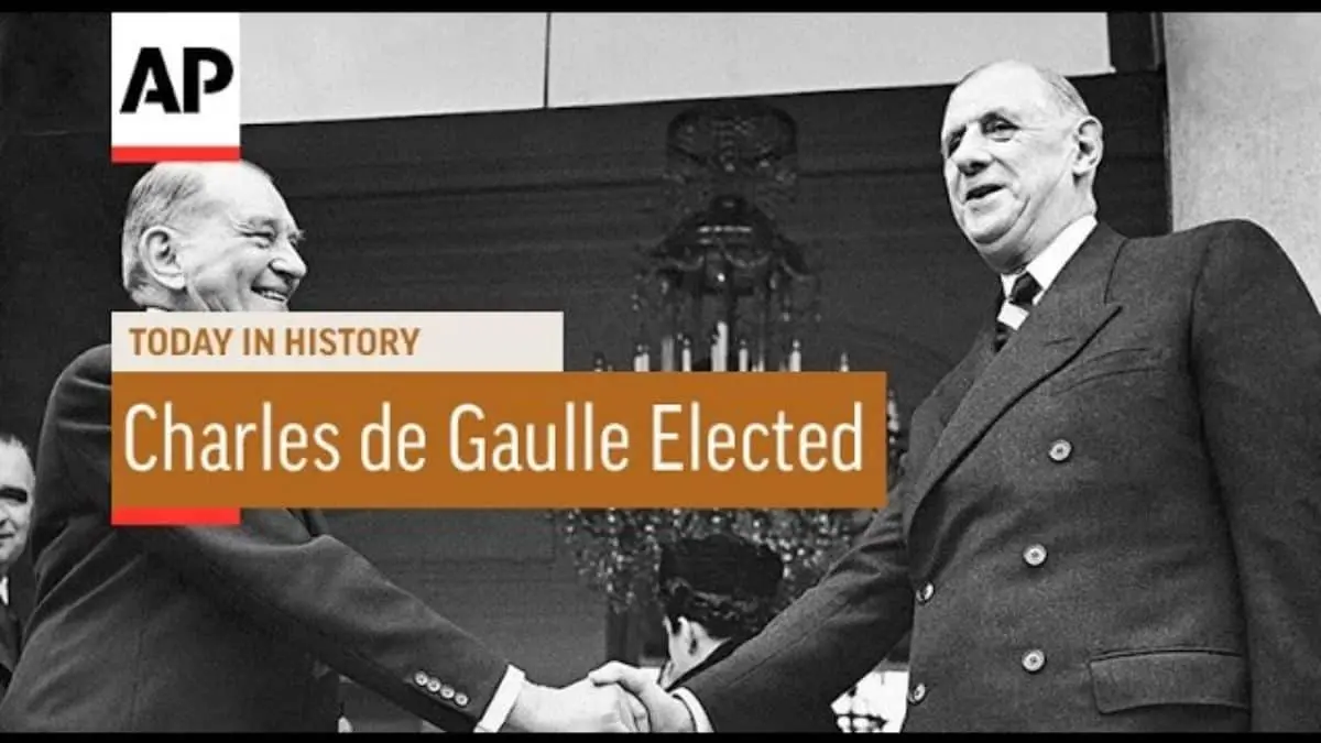 1958 Charles de Gaulle Elected