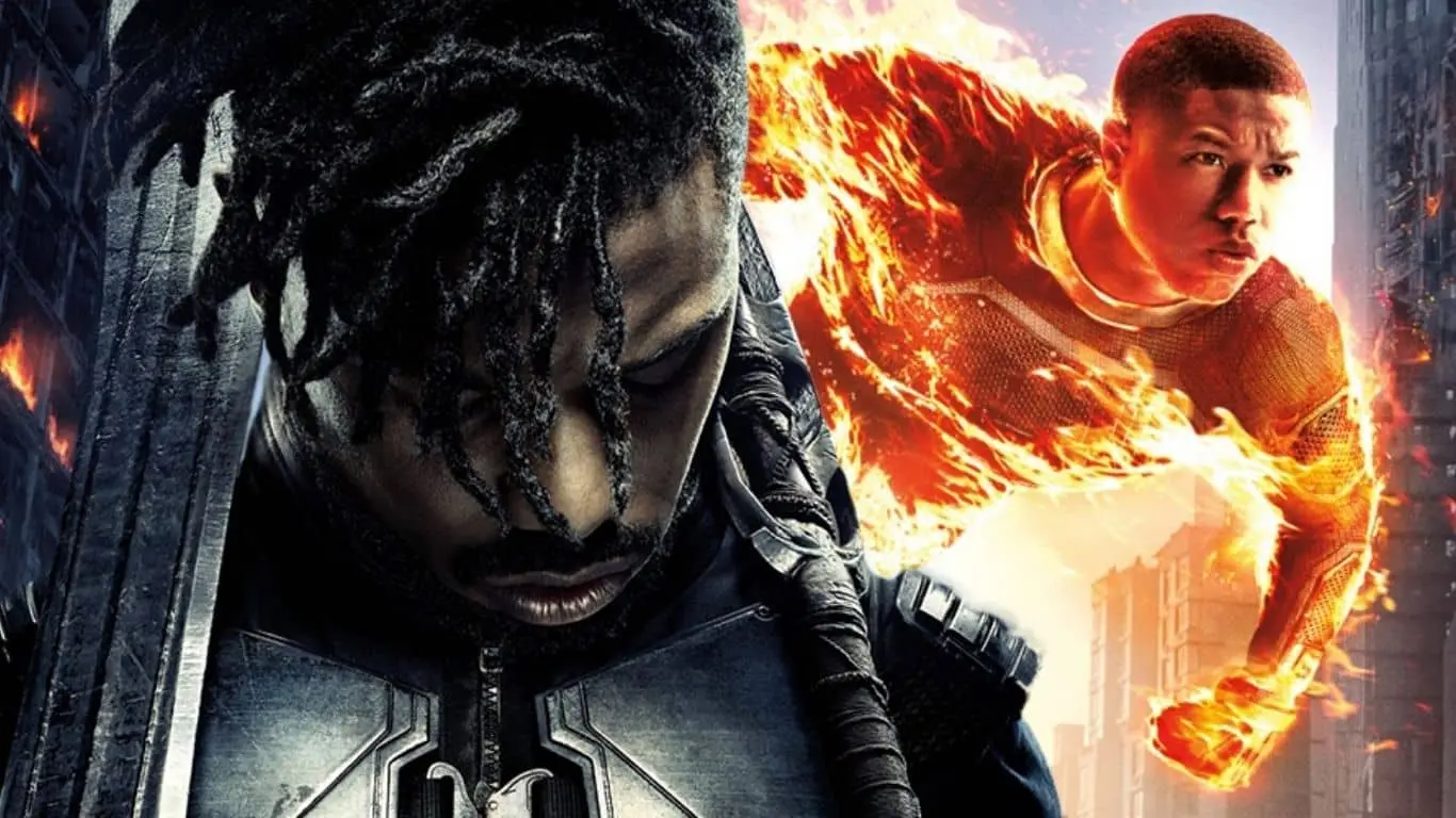 Actors Who Have Taken on multiple Superhero Roles in Movies - Michael B. Jordan: Johnny Storm and Erik Killmonger