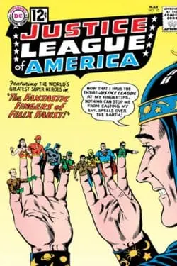 Top 10 Justice League Time Travel Comics of All Time - "Justice League of America" #10 (1962) - The Fantastic Fingers of Felix Faust