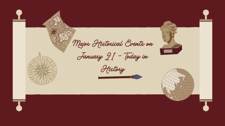 Principales acontecimientos históricos del 21 de enero: hoy en la historia