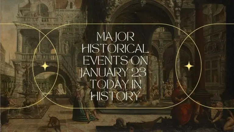 Major Historical Events on January 23 – Today in History