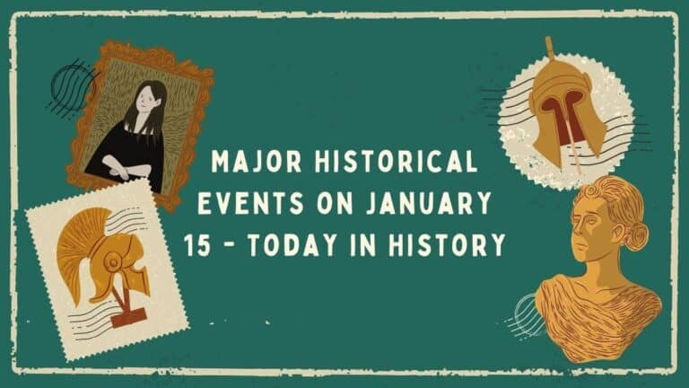 Principales acontecimientos históricos del 15 de enero: hoy en la historia