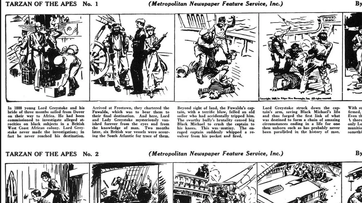 1929: "Tarzan" Comic Strip Begins
