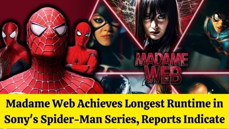Madame Web obtient la durée d'exécution la plus longue de la série Spider-Man de Sony, indiquent les rapports
