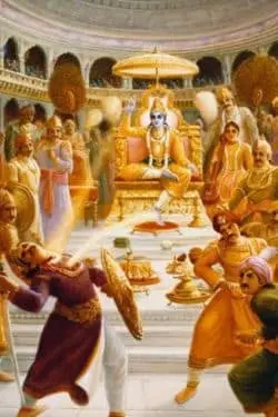 Epic Battles of Krishna: Valor and Virtue in Hindu Mythology - Slaying of Shishupala