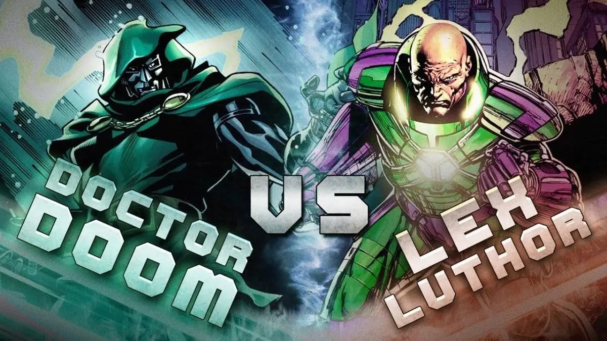 Top 10 Dream Battles Between DC and Marvel Superheroes - Lex Luthor (DC) vs. Doctor Doom (Marvel)