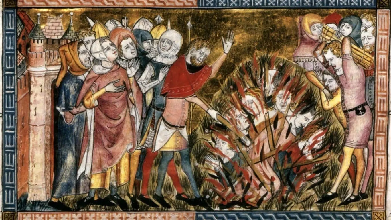 Major Historical Events on February 14- Today in History - 1349: Black Death Massacre in Strasbourg