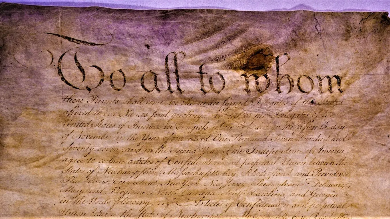 Major Historical Events on February 5 - Today in History - 1778: Articles of Confederation Ratified by South Carolina