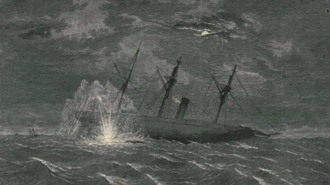 Major Historical Events on February 17- Today in History - 1864: H. L. Hunley Sinks the USS Housatonic