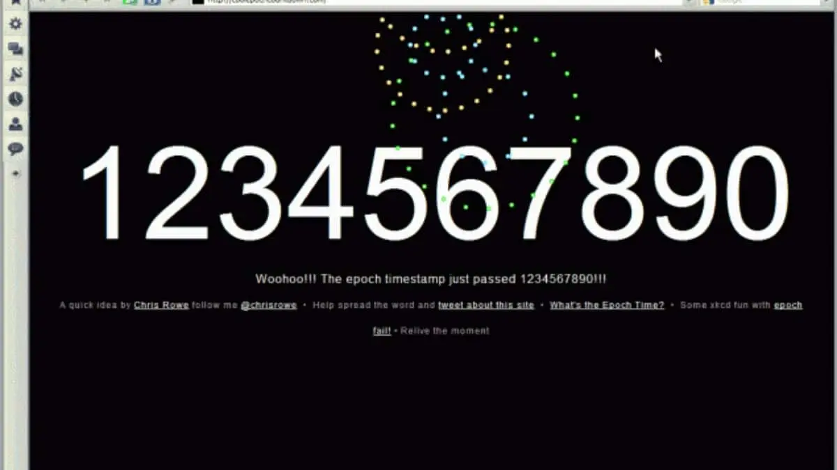 Major Historical Events on February 13- Today in History - 2009: Unix Time Milestone