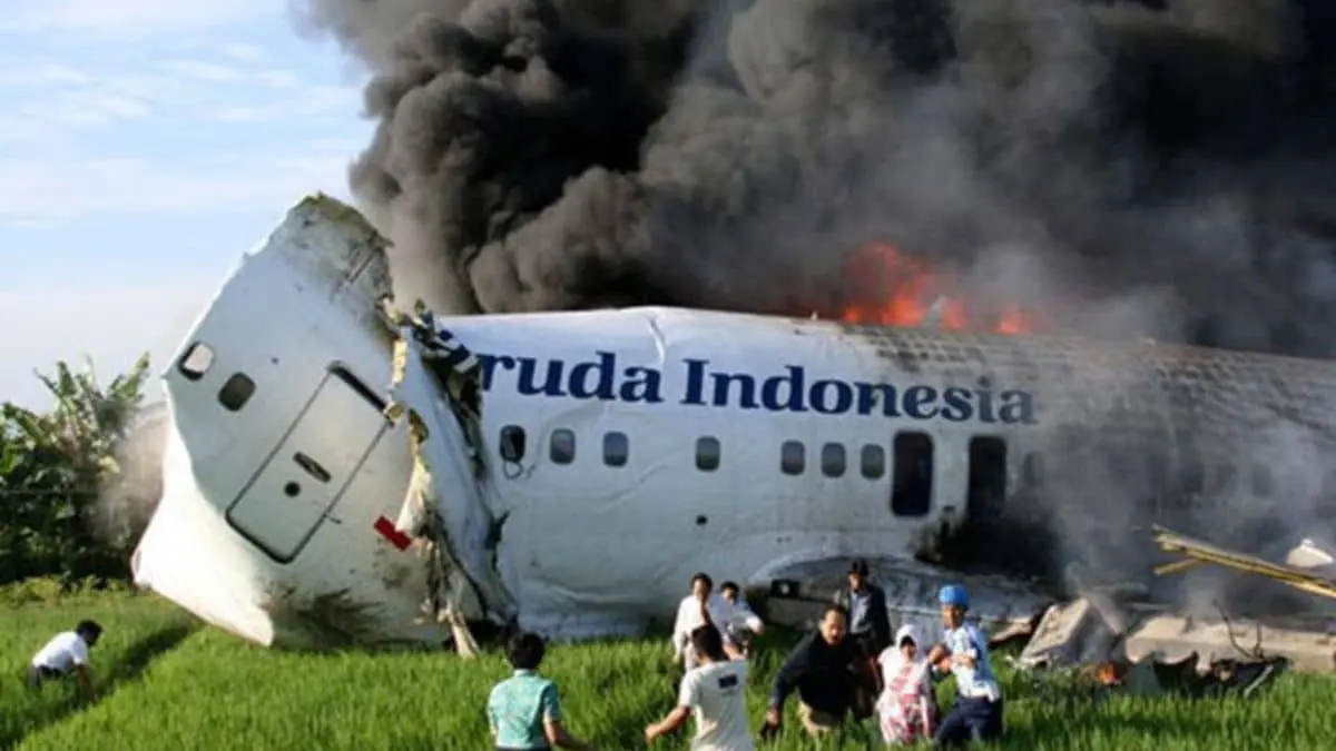 Major Historical Events on March 7- Today in History - 2007 - Garuda Indonesia Flight 200 Crash
