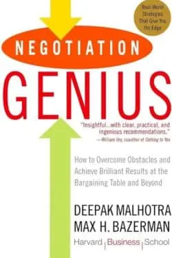 Negotiation Genius by Deepak Malhotra and Max Bazerman