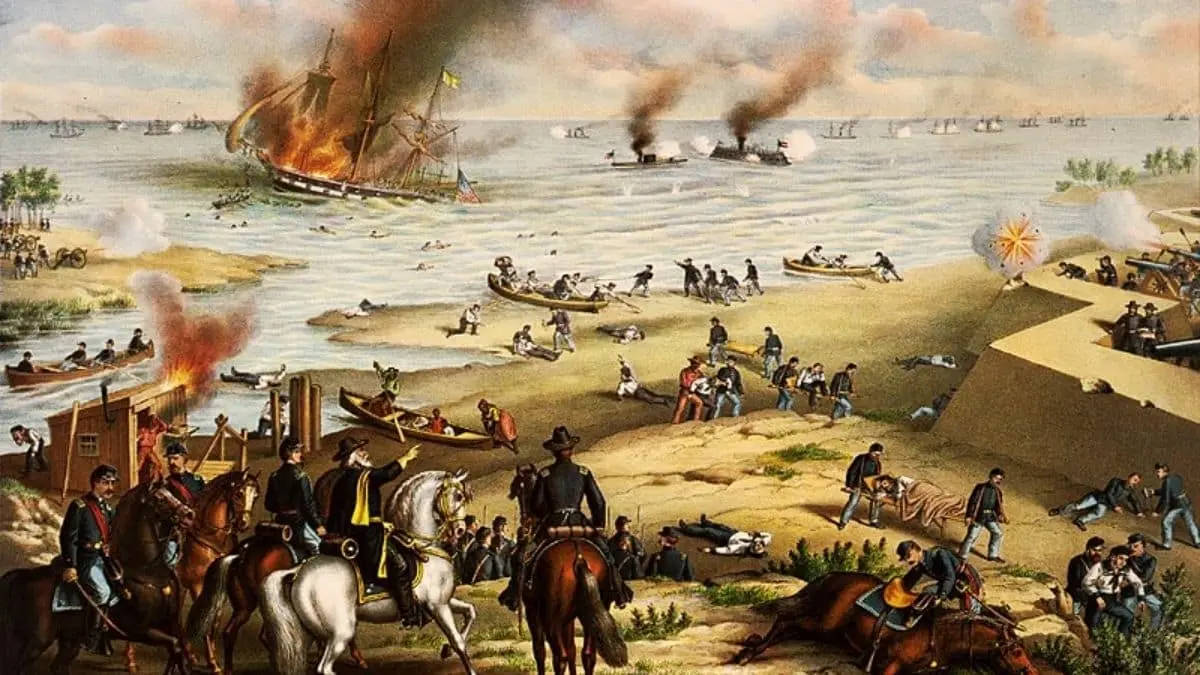 1862 – Ironclads Battle Hampton Roads