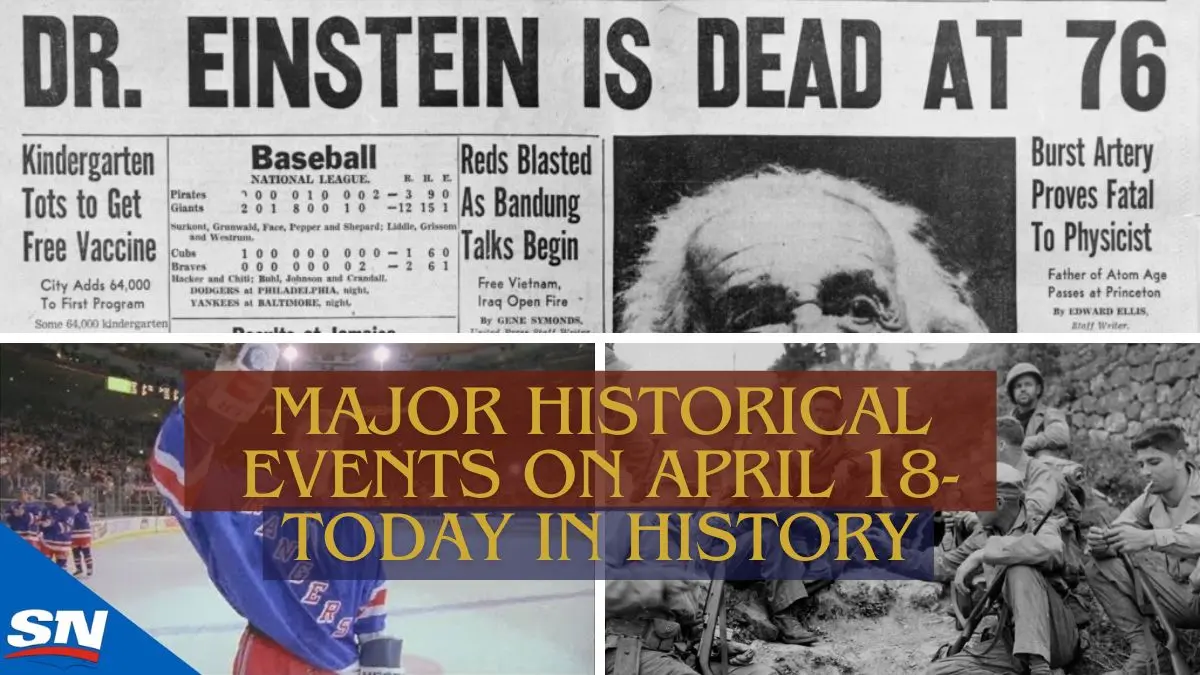 Major Historical Events on April 18 Today in History