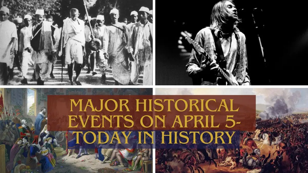 Major Historical Events on April 5 Today in History