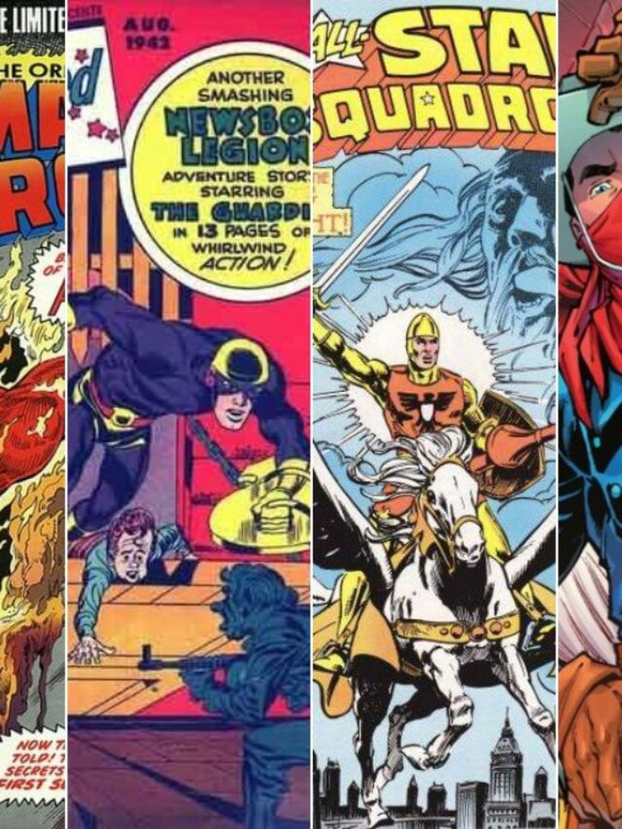 7 अल्परेटेड स्वर्ण युग के सुपरहीरो