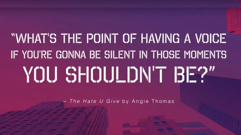 What’s the point of having a voice if you’re gonna be silent in those moments you shouldn’t be?