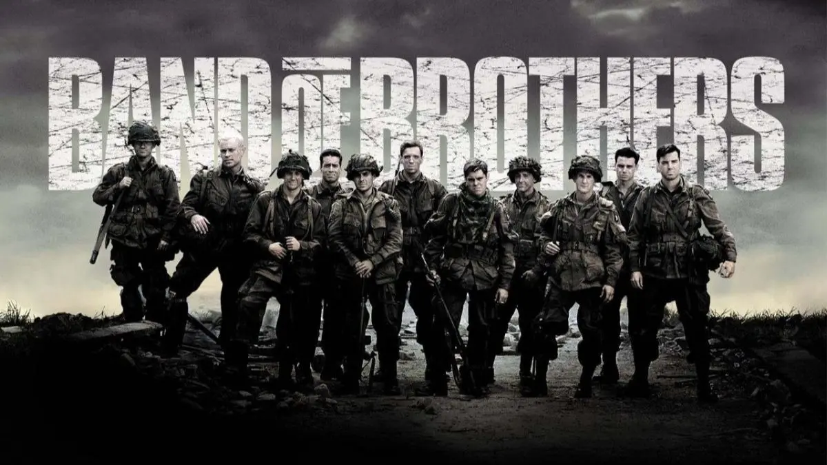 Top 10 TV Shows Inspired by Real Events - Band of Brothers (2001) - IMDb Rating: 9.4/10