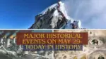 Major Historical Events on May 29 Today in History