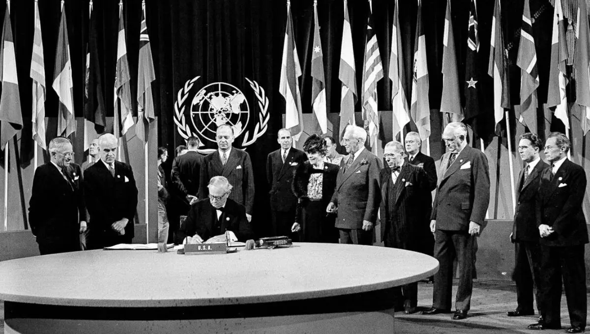 Signing of the United Nations Charter - 1945 AD