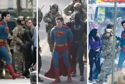 Superman Leaked Photos: David Corenswet's Full Costume and Arrest Scene - Fans Compare to Henry Cavill