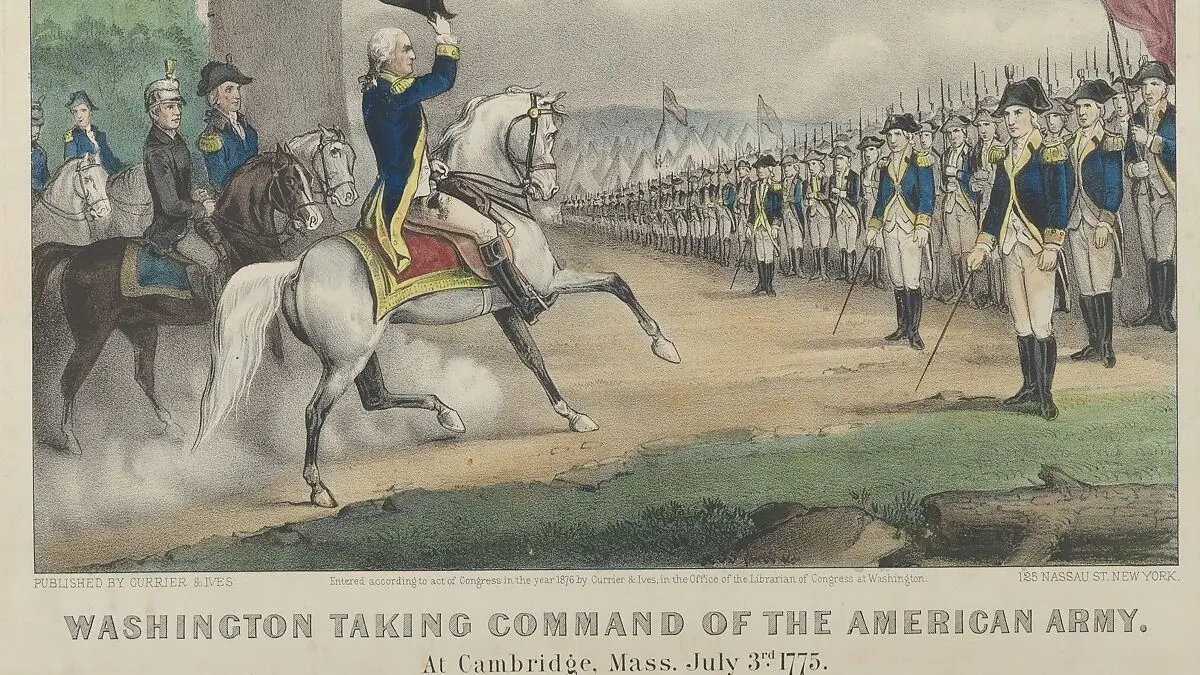 Major Historical Events on July 3 - Washington Takes Command - 1775 AD