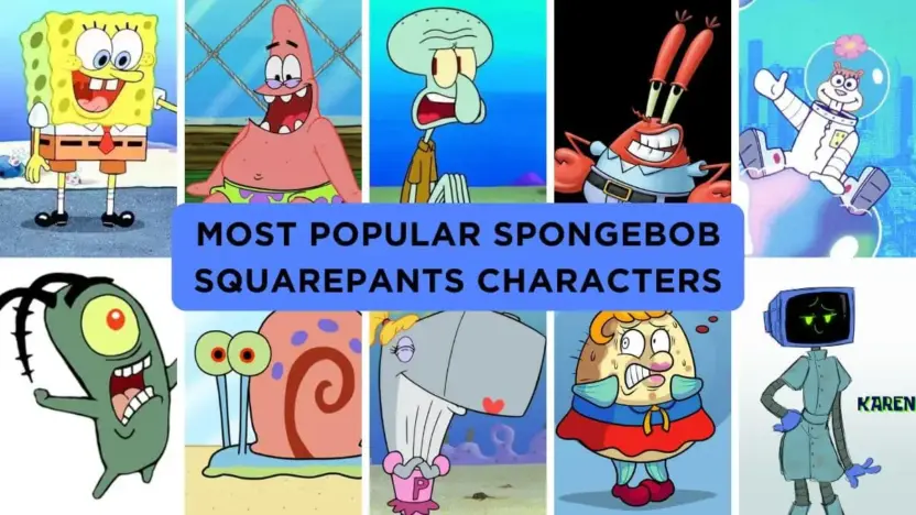 Most Popular Spongebob Squarepants Characters