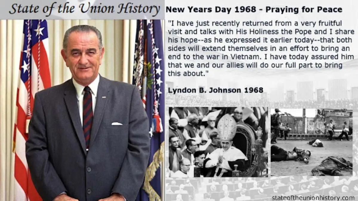 Major Historical Events on October 31 - Johnson’s Call for Peace - 1968 AD