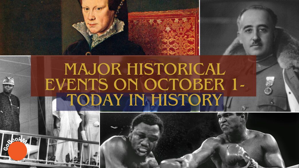 Major Historical Events on October 1- Today in History