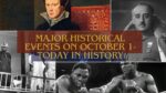 Major Historical Events on October 1- Today in History