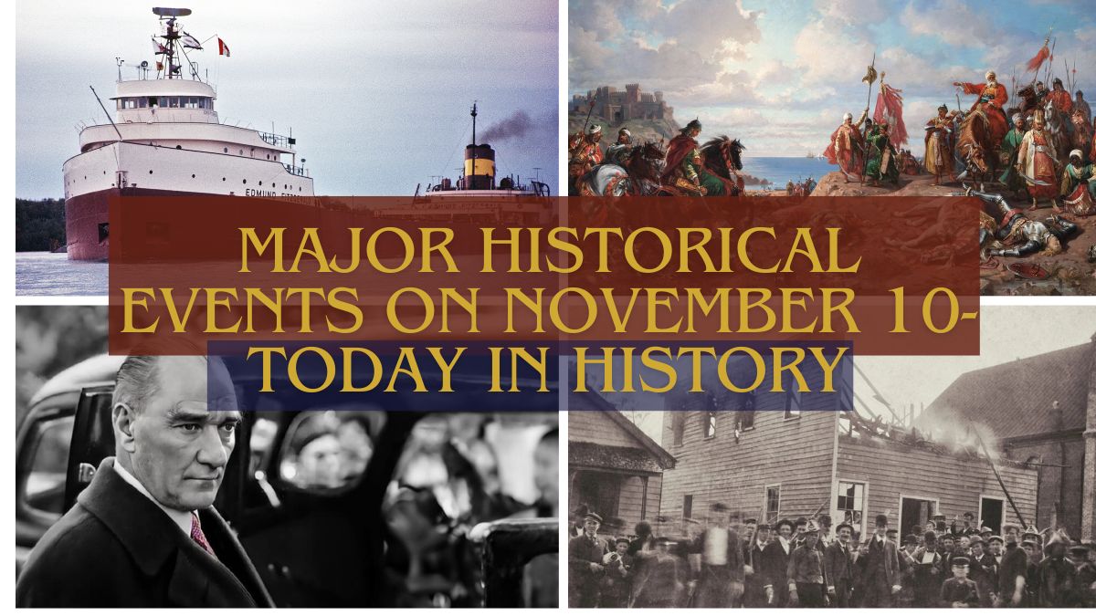 Principales acontecimientos históricos del 10 de noviembre: hoy en la historia