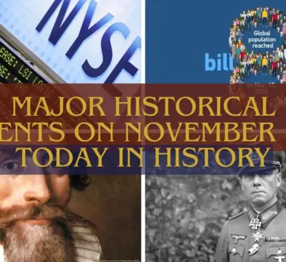 Major Historical Events on November 15- Today in History
