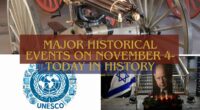 Major Historical Events on November 4- Today in History