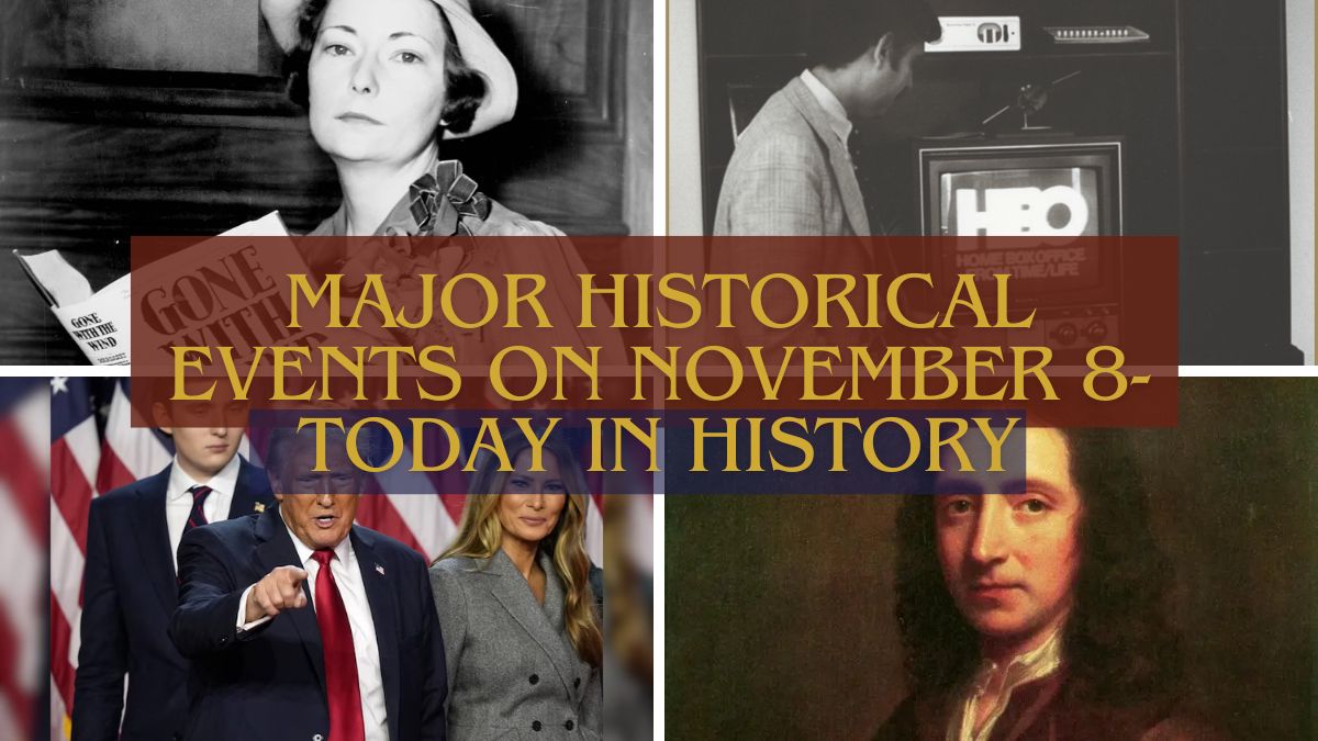 Principales acontecimientos históricos del 8 de noviembre: hoy en la historia