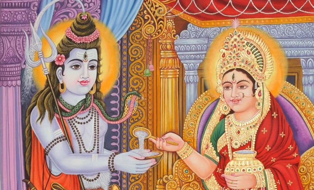 The Story of Annapurna When Goddess Parvati Taught Lord Shiva the Value of the Material World