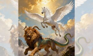 Pegasus and the Chimera in Myth and Legend