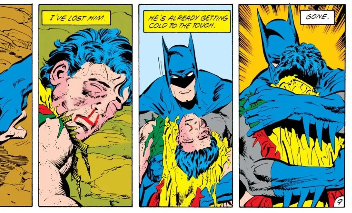 Joker’s Murder of Jason Todd (Death in the Family, 1988)