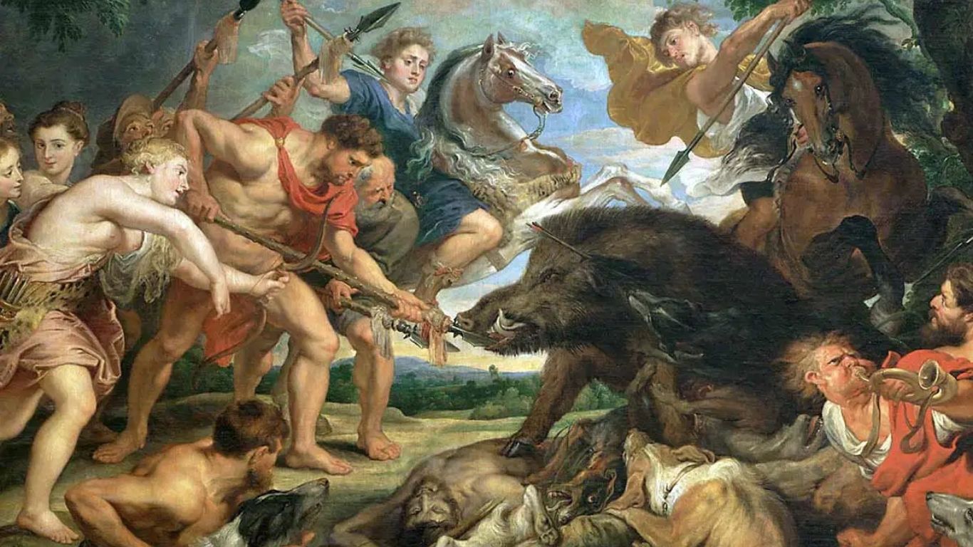 The Calydonian Boar Hunt Meleager's Fateful Triumph and Tragic Destiny (3)