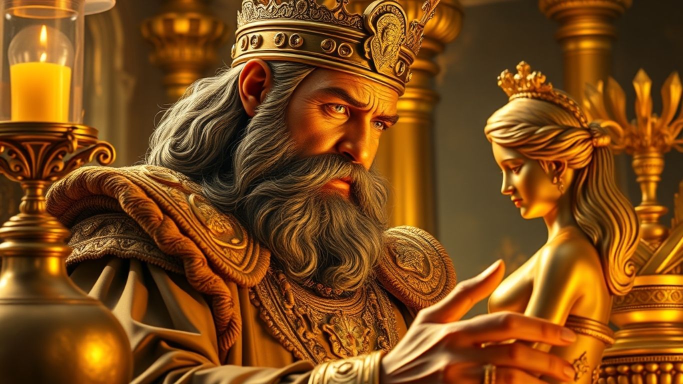 The Foolish Glory of King Midas A Tale of Greed, Folly, and the Whispers of the Wind
