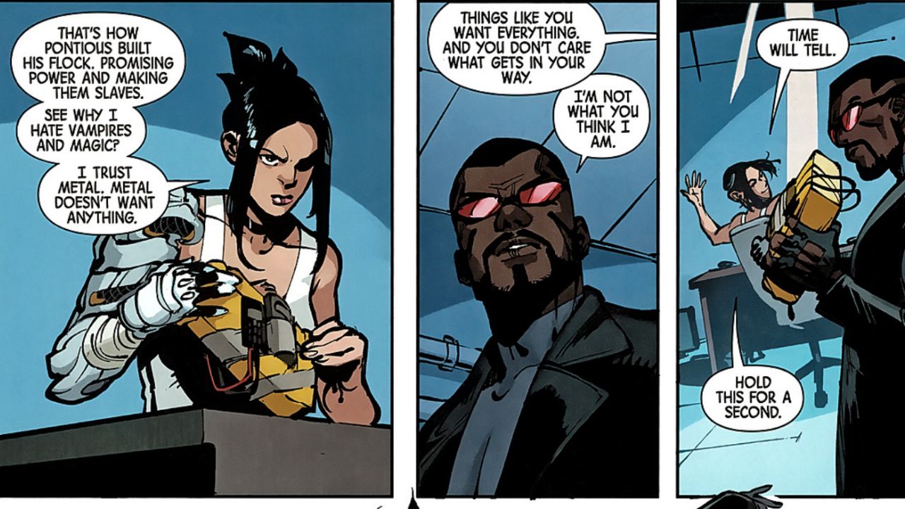 Elena paints a chilling picture of Pontious’s methods - Blade: Red Band #2 - A Detailed Breakdown