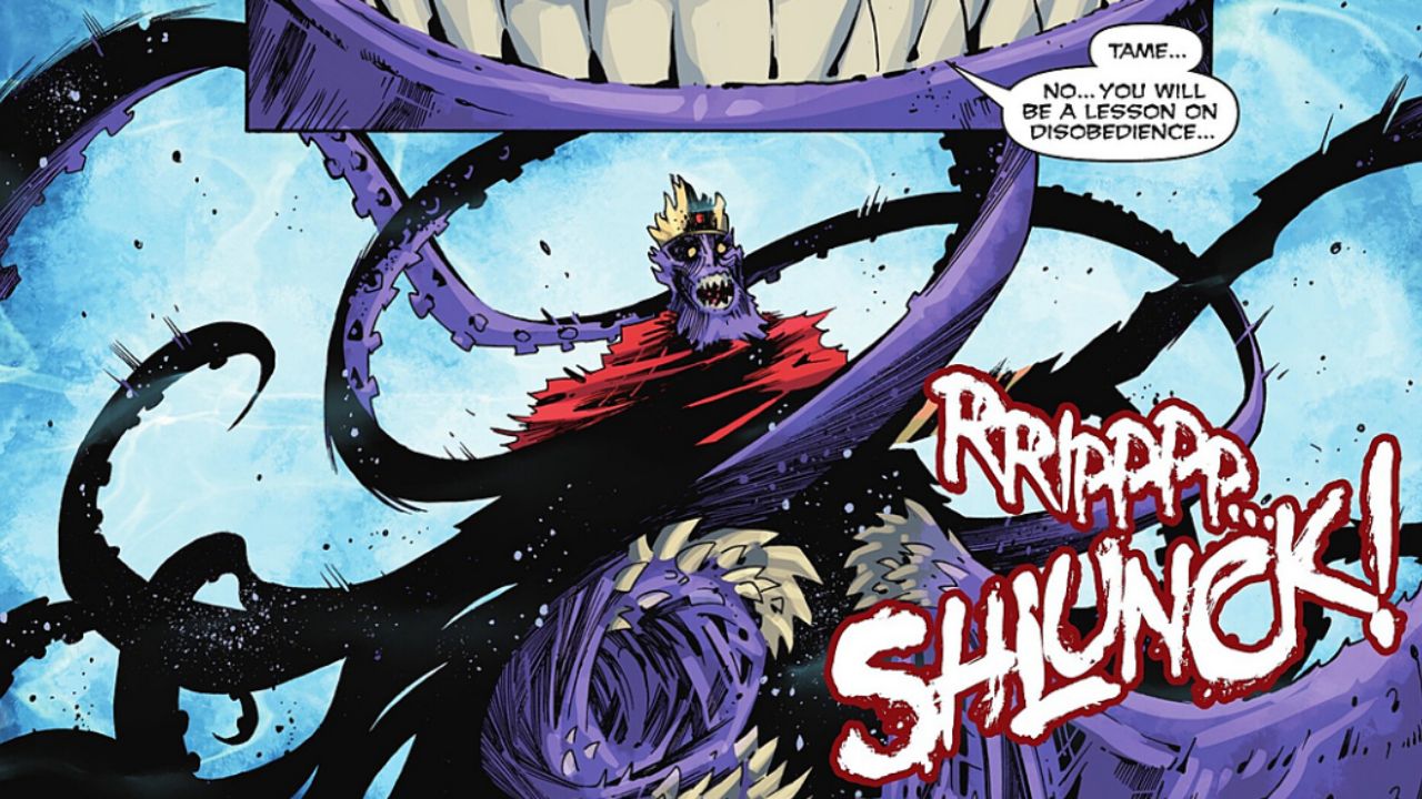 Lord Dagon arrives at the refuge - The Heartbreaking Homecoming in Aquaman #7 (2025)