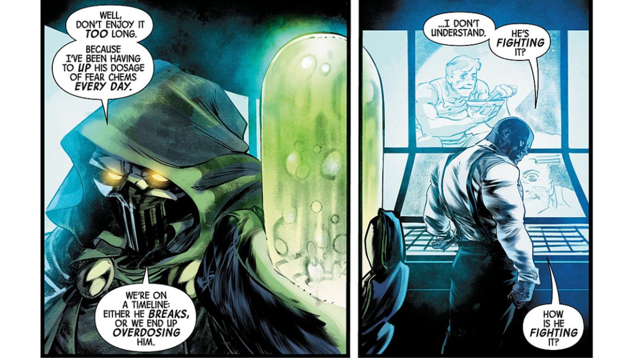 Marc is fighting it. His resistance is higher than any normal human's - Marc Spector: Moon Knight #1