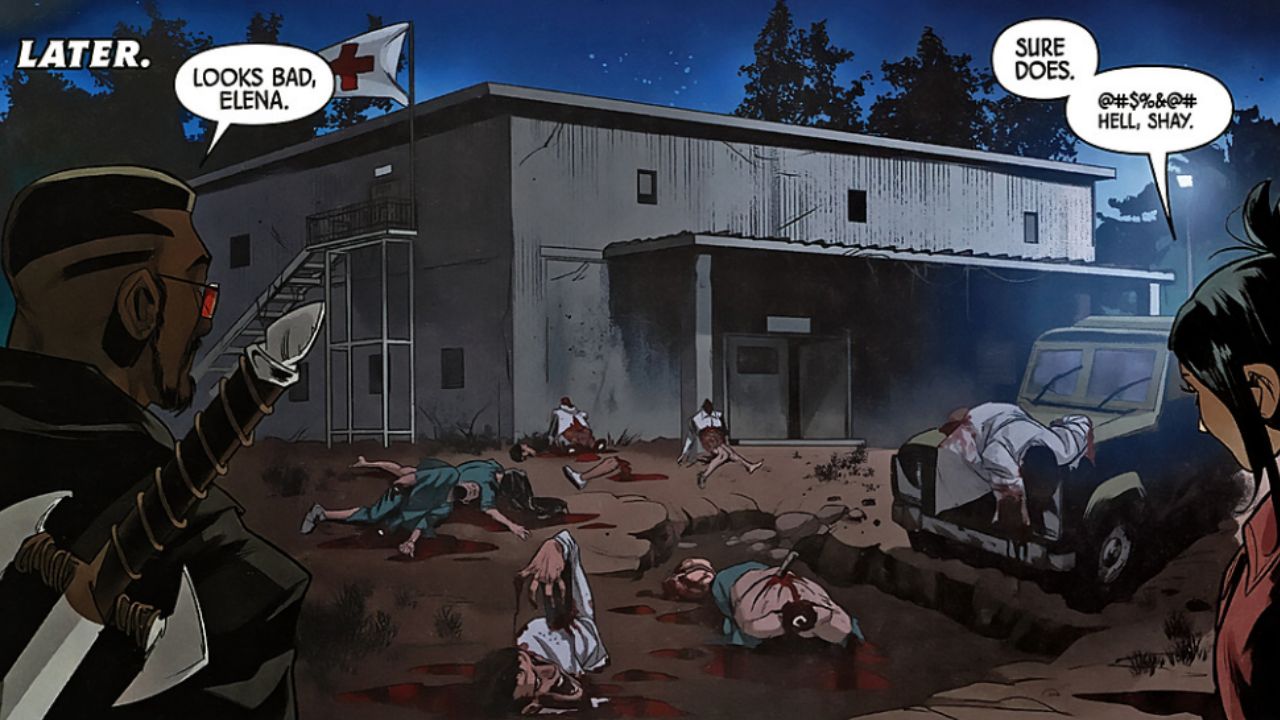 They arrive at the triage center, but it is silent.