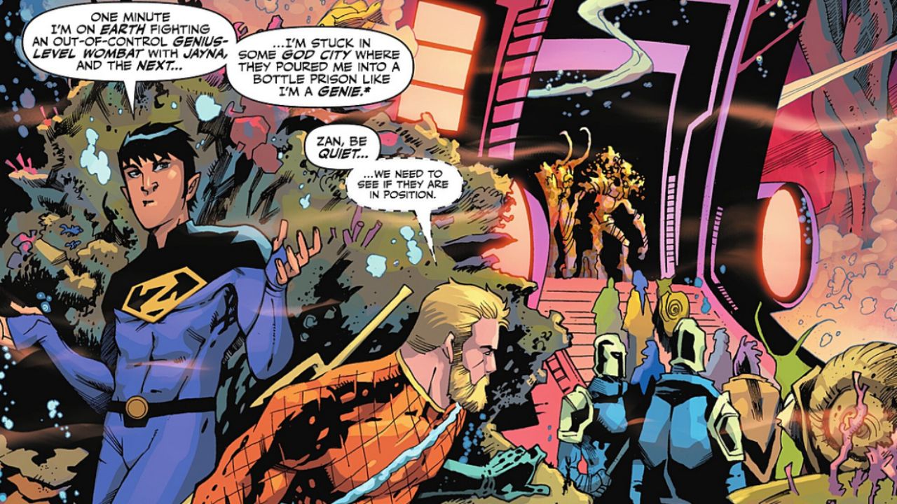 shocking reveal of Zan (of the Wonder Twins) - The Heartbreaking Homecoming in Aquaman #7 (2025)