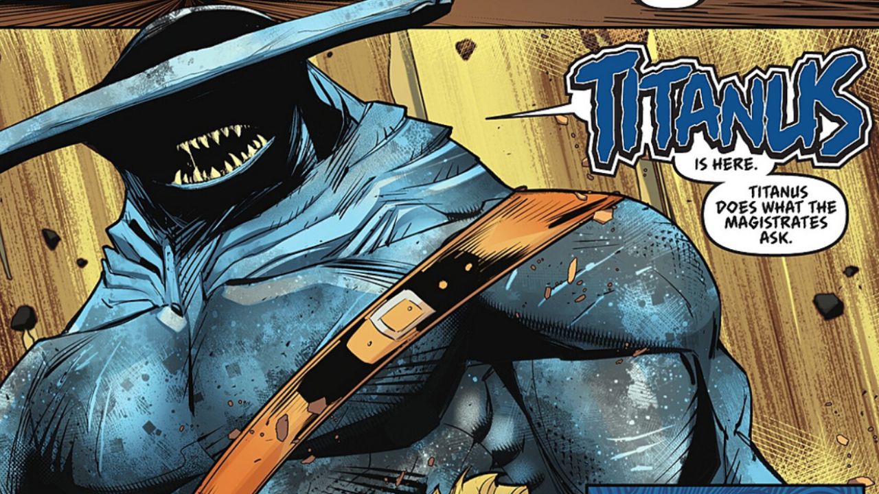 summons Titanus, a massive enforcement beast, and the Magistrates - Aquaman #5 (2025) - Return of the King