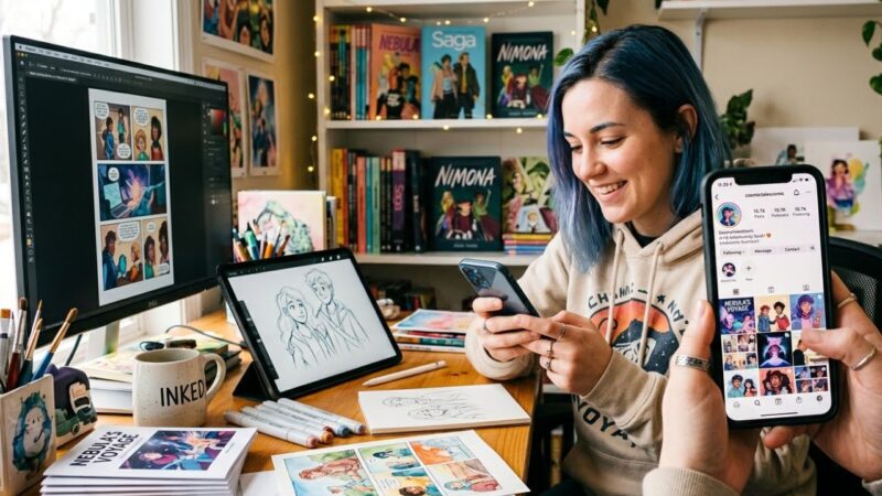 How to Build a Social Media Presence and Market Your Indie Webcomic on Instagram