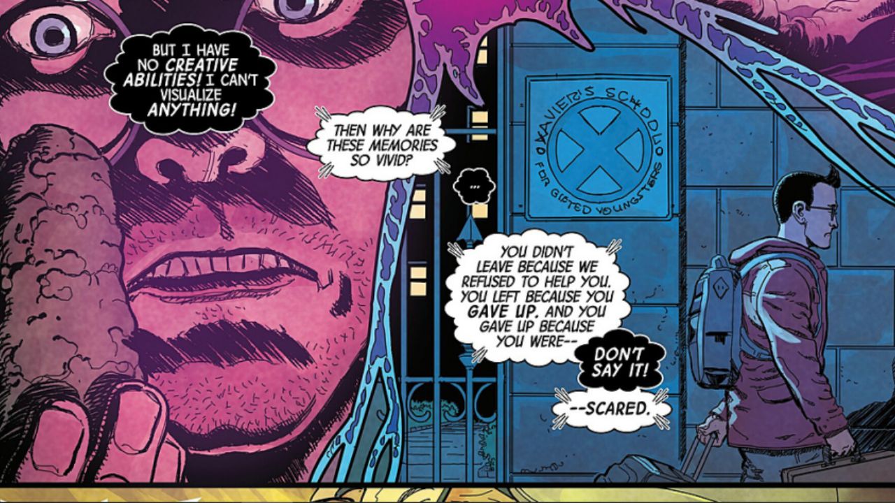 The Creationist, revealed to be a young man named Bobby, was once a student at the Xavier Academy