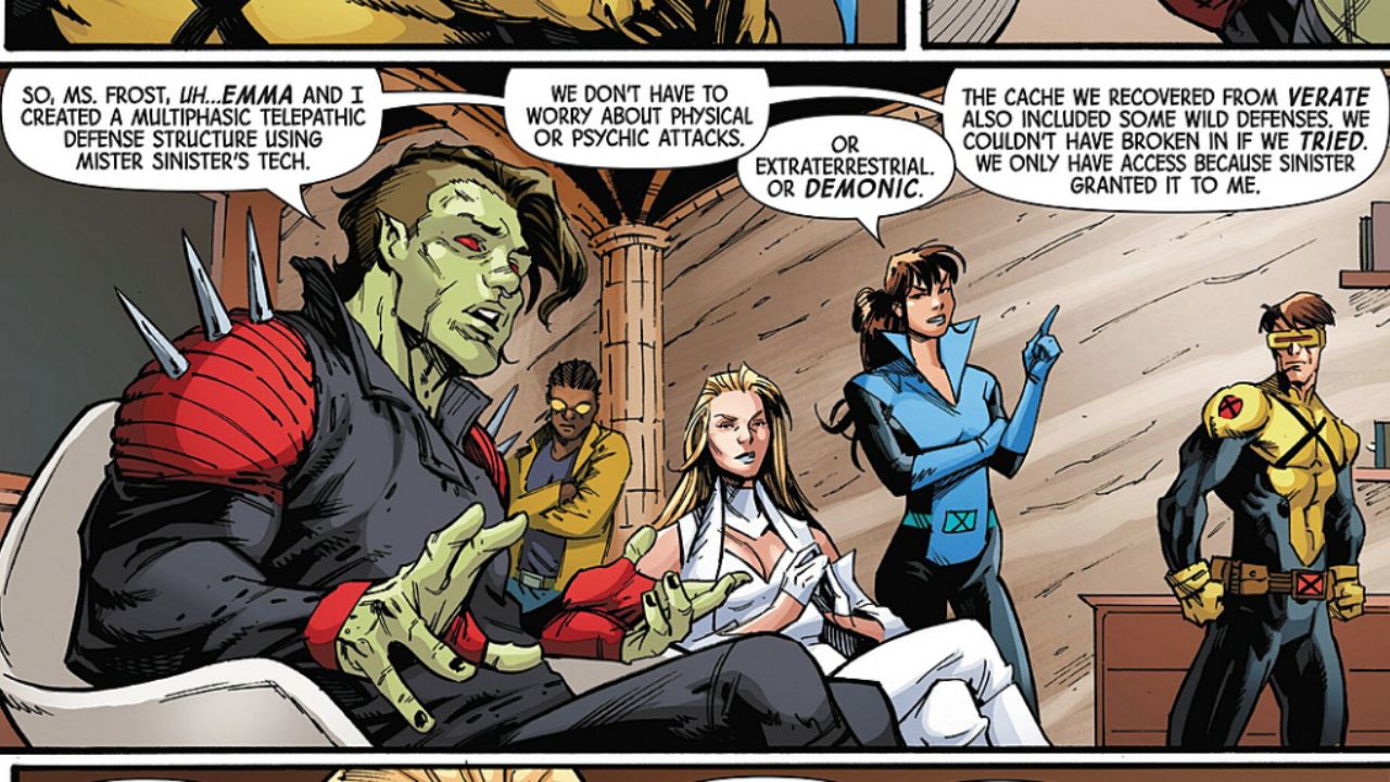 it’s revealed that this structure was built using Mister Sinister’s technology