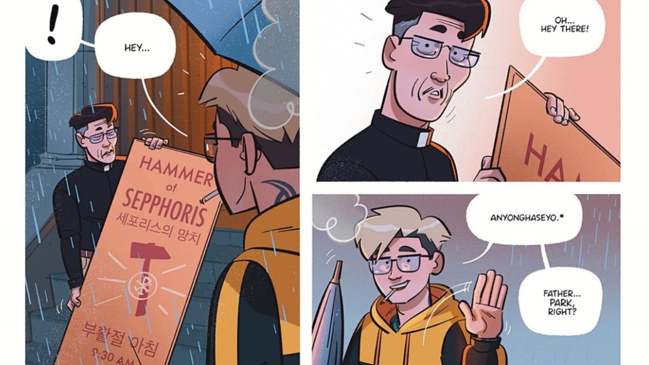 priest named Father Park whom they had sat next to on their flight to Korea